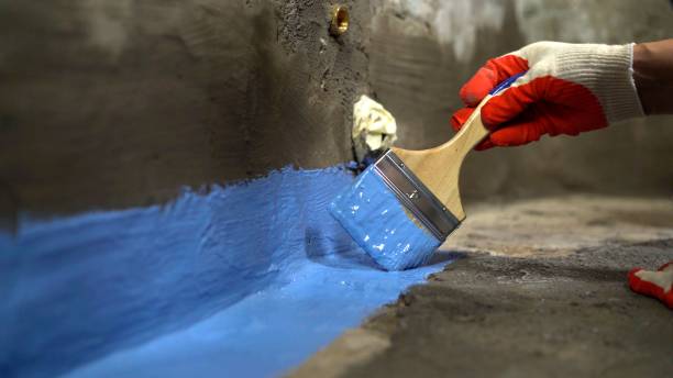 Commercial Waterproofing project at a Harrison, WI business property by SJ Waterproofing Pros